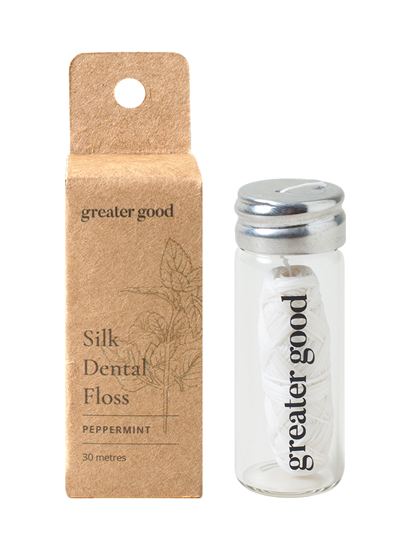 Picture of Silk Dental Floss with Natural Peppermint Flavor 