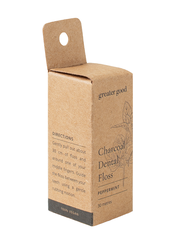 Picture of Charcoal Dental Floss with Natural Peppermint Flavor