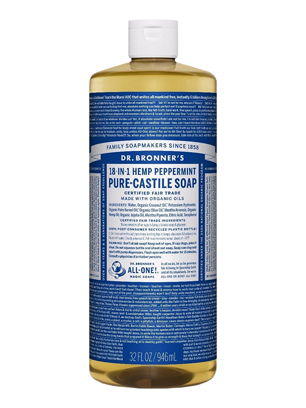 Picture of Peppermint Pure-Castile Liquid Soap - 946 ml