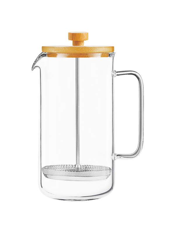 Picture of Borosilicate Glass French Press with Bamboo Lid - 350 ml