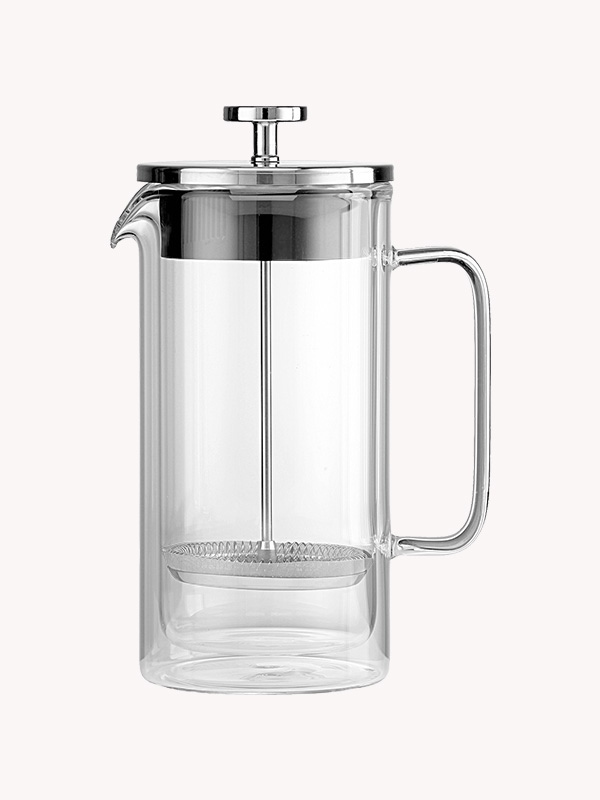 Picture of Double Wall Borosilicate Glass French Press with Chrome Plated Lid 350 ml