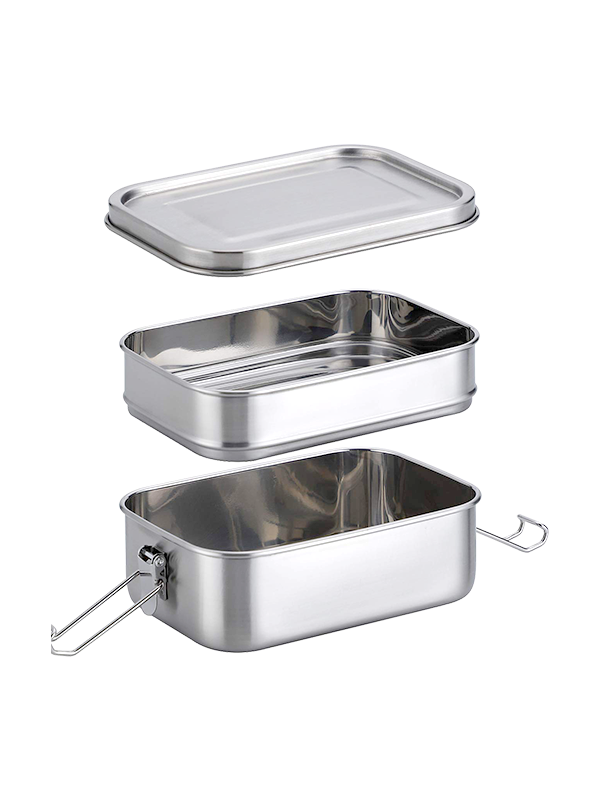Picture of Two-tier Stackable Stainless Steel Lunch Box - 1340 ml