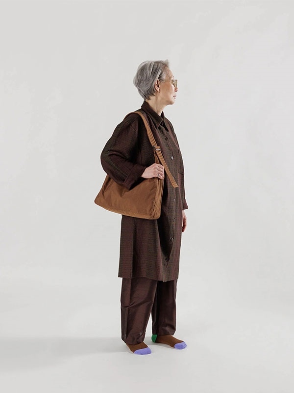 Picture of Nylon Shoulder Bag in Brown