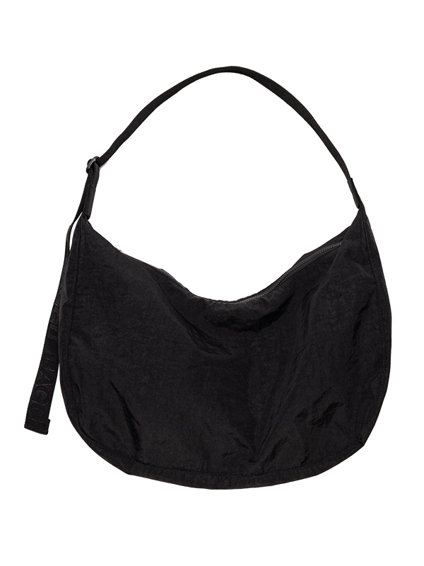 Picture of Large Nylon Crescent Bag ini Black